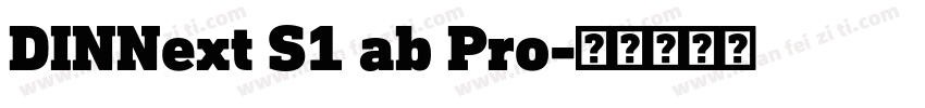 DINNext S1 ab Pro字体转换